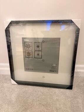 IKEA RIBBA Black Frame with White Mat